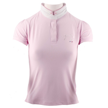 Polo de concours Pénélope Madrid manches courtes Rose Polo de concours Pénélope Madrid manches courtes Rose