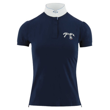 Wedstrijdpolo Pénélope Madrid met korte mouwen Marineblauw Wedstrijdpolo Pénélope Madrid met korte mouwen Marineblauw