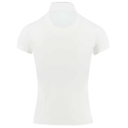 Wedstrijdpolo Pénélope Madrid met korte mouwen Wit Wedstrijdpolo Pénélope Madrid met korte mouwen Wit