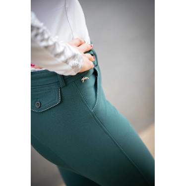 Pantalon Pénélope Point Sellier Vert forêt Pantalon Pénélope Point Sellier Vert forêt