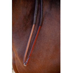 Rênes caoutchouc Pénélope US Noisette Marron