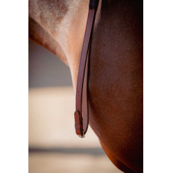 Rênes caoutchouc Pénélope US Noisette Marron