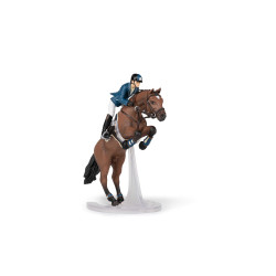 Cheval de saut d'obstacle et son cavalier Papo Cheval de saut d'obstacle et son cavalier Papo
