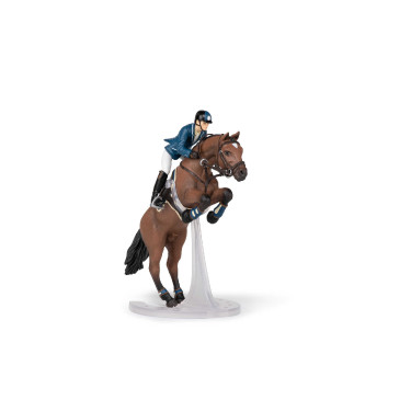 Cheval de saut d'obstacle et son cavalier Papo Cheval de saut d'obstacle et son cavalier Papo