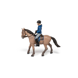 Cheval de promenade et son cavalier Papo Cheval de promenade et son cavalier Papo