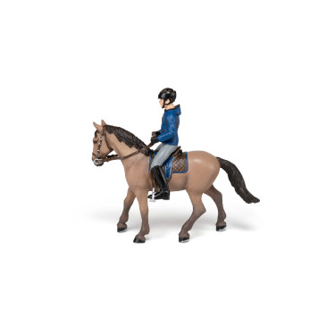 Cheval de promenade et son cavalier Papo Cheval de promenade et son cavalier Papo
