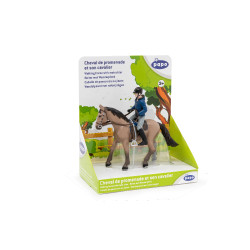 Cheval de promenade et son cavalier Papo Cheval de promenade et son cavalier Papo