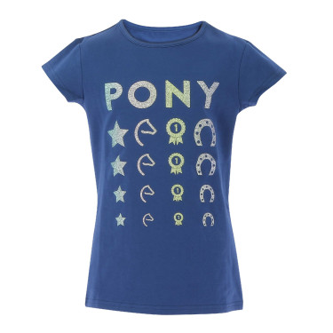 T-shirt Equithème Lise Marineblauw T-shirt Equithème Lise Marineblauw