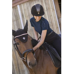 T-shirt Equithème Sofia met korte mouwen Marineblauw