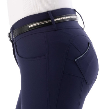 Push-up broek Equithème Bella Marineblauw Push-up broek Equithème Bella Marineblauw
