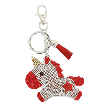 Sleutelhanger Equi-Kids Baby eenhoorn Ster Rood
