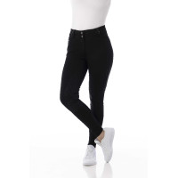 Softshell broek Equitheme Kitzbuhl siliconen zitvlak Zwart