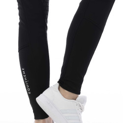 Softshell broek Equitheme Kitzbuhl siliconen zitvlak Zwart Softshell broek Equitheme Kitzbuhl siliconen zitvlak Zwart