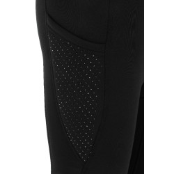 Legging Je t'aime Equithème Neva femme Noir