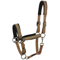 Halster Equithème Glowy Beige / koper Halster Equithème Glowy Beige / koper