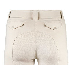 Herenrijbroek met siliconen zitvlak Riding World River Beige