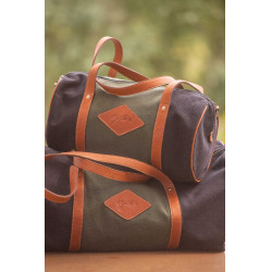 Pénélope Canvas Bowl Tas Groen / zwart