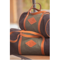 Pénélope Canvas Bowl Tas Zwart / oudroze Pénélope Canvas Bowl Tas Zwart / oudroze