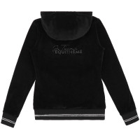 Sweatshirt Je t’aime Equithème Coline kind Zwart