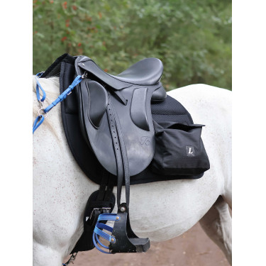 Lami-Cell wandelzadeldek met zakken Zwart