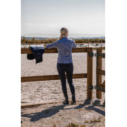 T-shirt Equithème Originals Emily dames Blauw / grijs