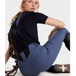 Pantalon d'équitation X-perform Iconic Horse Pilot femme Vintage Indigo Bleu