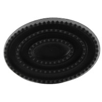 Ovale holle rubberen rosborstel Zwart Ovale holle rubberen rosborstel Zwart