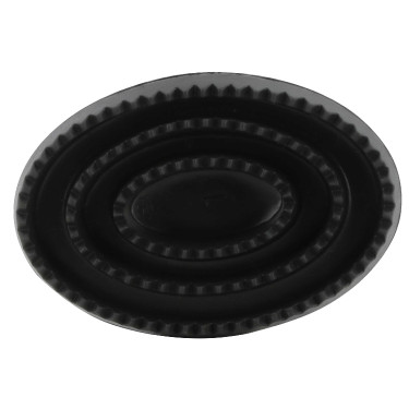 Ovale holle rubberen rosborstel Zwart Ovale holle rubberen rosborstel Zwart