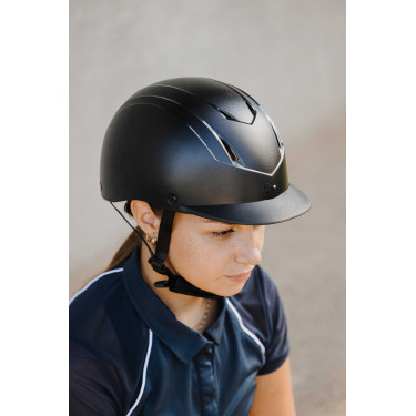 Rijhelm Riding World Topy Mat zwart Rijhelm Riding World Topy Mat zwart