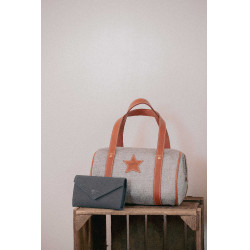 Sac Pénélope Nina Bowl gris petit modèle