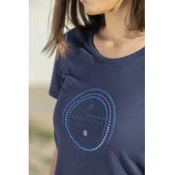 T-shirt Equithème Anna manches courtes Bleu marine T-shirt Equithème Anna manches courtes Bleu marine