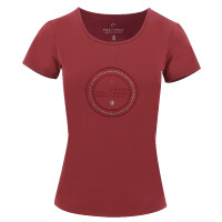 T-shirt Equithème Anna korte mouwen Gemêleerd roze T-shirt Equithème Anna korte mouwen Gemêleerd roze