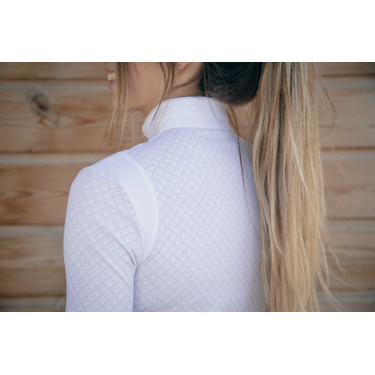 Polo wedstrijd Sevilla Pénélope lange mouwen Wit