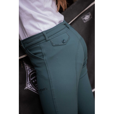 Pantalon d'équitation Élégance Pénélope Vert forêt