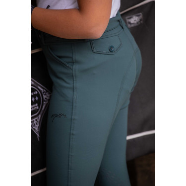Pantalon d'équitation Élégance Pénélope Vert forêt