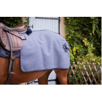 Couvre-reins Quarter Paddock Sports Wooltouch Bleu chiné