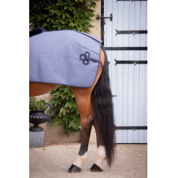 Couvre-reins Quarter Paddock Sports Wooltouch Bleu chiné