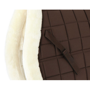 Equithème Pro gevormde zadeldek Chocolade Bruin