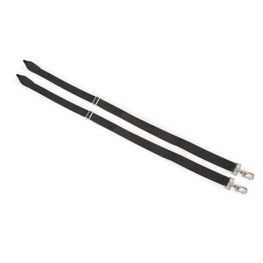 Courroies de cuisse élastique Shires Noir Courroies de cuisse élastique Shires Noir