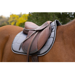 Tapis de selle Equithème Satin Gris bleu