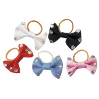 Vlechtelastieken Equithème met transparante strass-steentjes