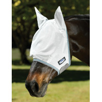 Masque anti-mouches mesh WeatherBeeta ComFiTec Essential Blanc / gris / bleu vif