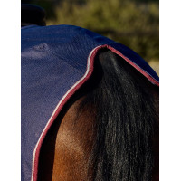 Couvre-reins carré Weatherbeeta doublé polaire Essentiel Bleu marine / argent / rouge Couvre-reins carré Weatherbeeta doublé polaire Essentiel Bleu marine / argent / rouge