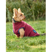 Couverture pour chien Weatherbeeta polaire ComFiTec Bleu marine / rouge