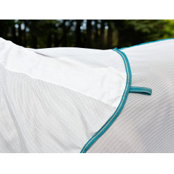 Couverture anti-mouches Weatherbeeta Combo ComFiTec Zephyr Argent / vert sarcelle / stone