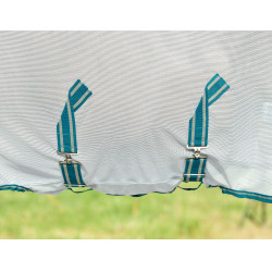 Weatherbeeta Combo ComFiTec Zephyr vliegen deken Zilver / teal / stone Weatherbeeta Combo ComFiTec Zephyr vliegen deken Zilver / teal / stone