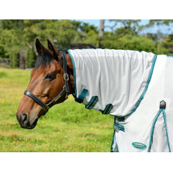 Weatherbeeta Combo ComFiTec Zephyr vliegen deken Zilver / teal / stone Weatherbeeta Combo ComFiTec Zephyr vliegen deken Zilver / teal / stone