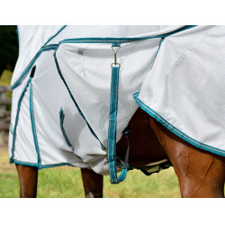 Weatherbeeta Combo ComFiTec Zephyr vliegen deken Zilver / teal / stone Weatherbeeta Combo ComFiTec Zephyr vliegen deken Zilver / teal / stone