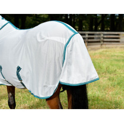 Weatherbeeta Combo ComFiTec Zephyr vliegen deken Zilver / teal / stone Weatherbeeta Combo ComFiTec Zephyr vliegen deken Zilver / teal / stone