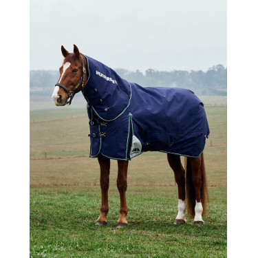 Weatherbeeta ComFiTec Dynamic Turnout 220 g deken met afneembare hals Marine / bosgroen Blauw Weatherbeeta ComFiTec Dynamic Turnout 220 g deken met afneembare hals Marine / bosgroen Blauw
